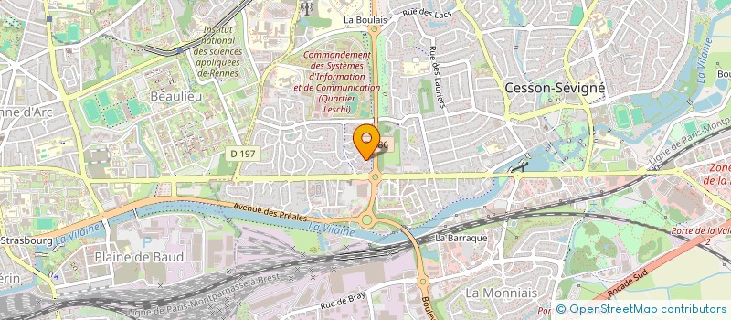 localisation de l'entreprise SCI VIEL-THEAULT à CESSON-SEVIGNE