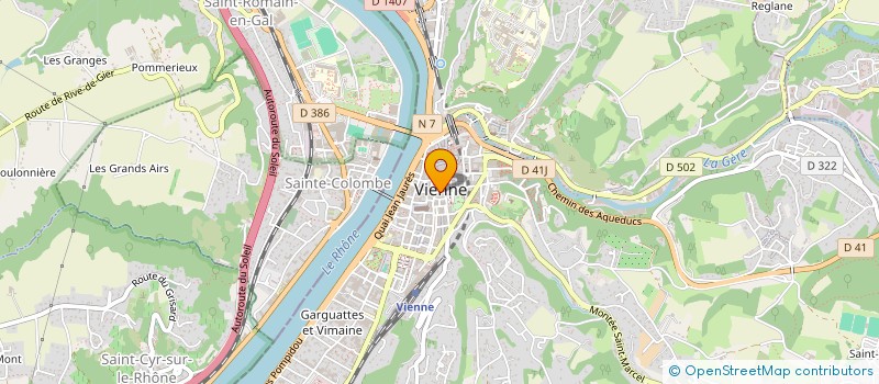 localisation de l'entreprise SCI VIENNE 38  VIENNE