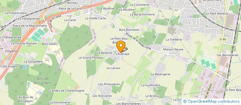 localisation de l'entreprise SCI VIENNE à JOUE-LES-TOURS