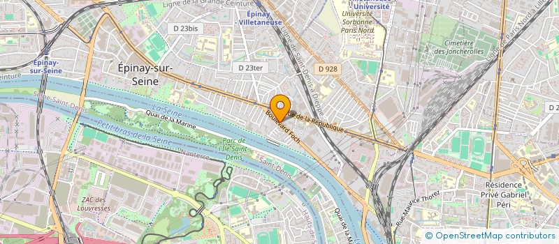 localisation de l'entreprise SCI VIERGE MARIE à EPINAY-SUR-SEINE