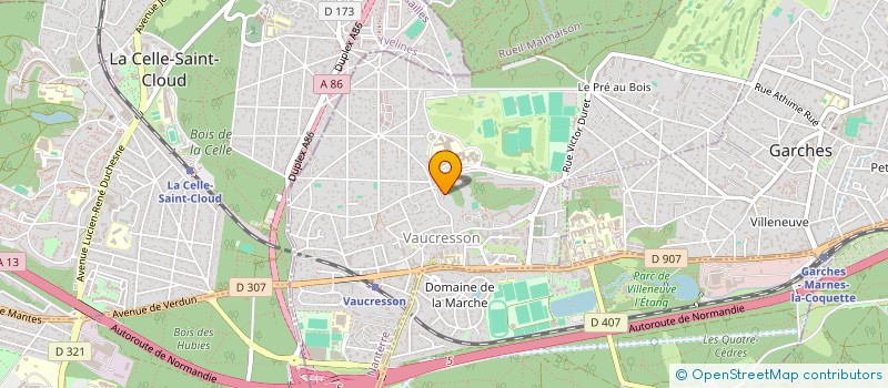 localisation de l'entreprise SCI VIERGES GUESDES à VAUCRESSON