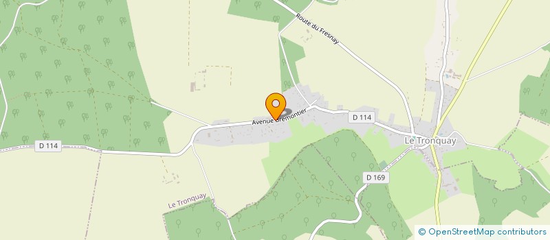 localisation de l'entreprise SCI VIEUBLED  LE TRONQUAY