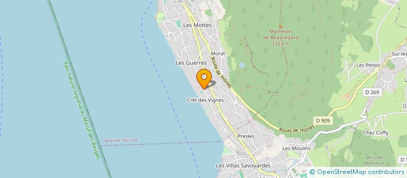 localisation de l'entreprise SCI VIEUGY VEYRIER  VEYRIER-DU-LAC