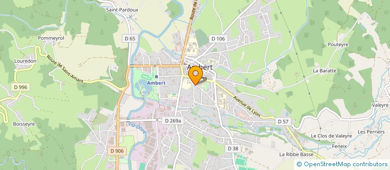 localisation de l'entreprise SCI VIEUX MARCHE C1  AMBERT