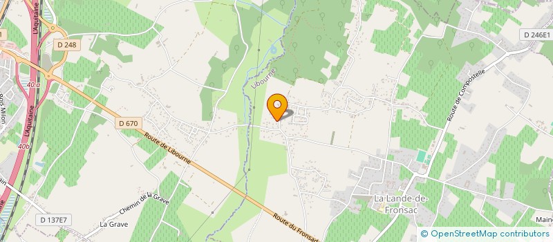 localisation de l'entreprise SCI VIEUX MOULIN  LA LANDE-DE-FRONSAC