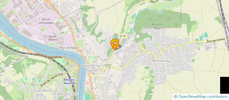 localisation de l'entreprise SCI VIEUX MOULIN  NEUVILLE-SUR-SAONE