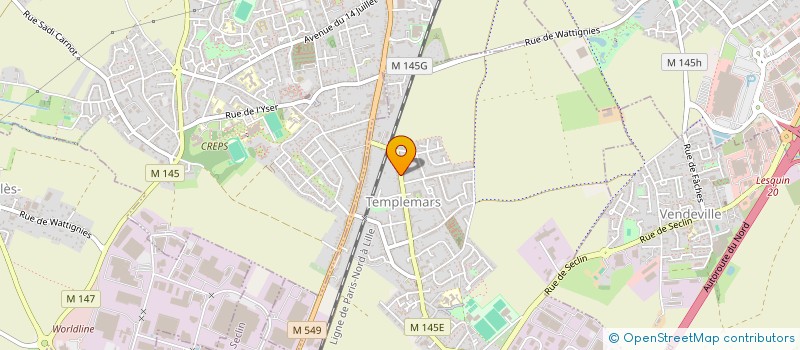 localisation de l'entreprise SCI VIEVILLE DELPORTE  TEMPLEMARS