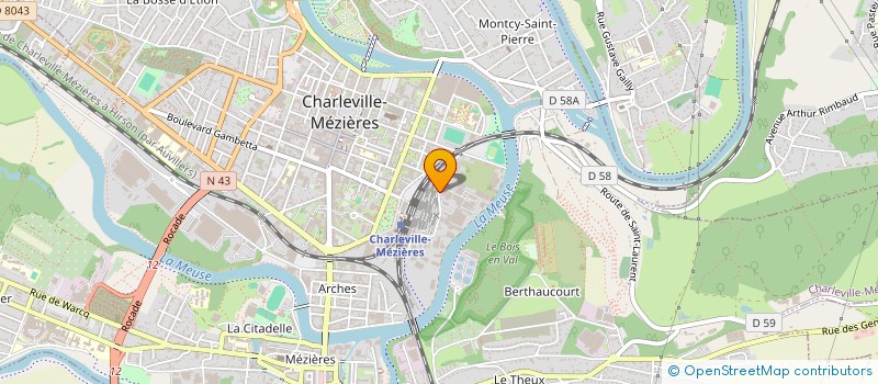 localisation de l'entreprise SCI VIFA à CHARLEVILLE-MEZIERES