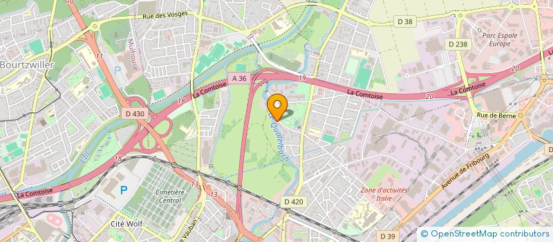 localisation de l'entreprise SCI VIGAF  ILLZACH