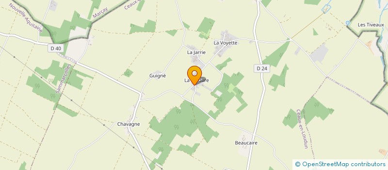 localisation de l'entreprise SCI VIGALI  CEAUX-EN-LOUDUN