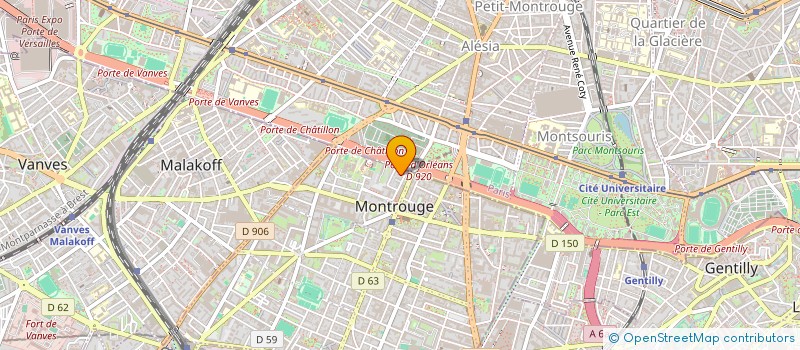 localisation de l'entreprise SCI VIGANO  MONTROUGE