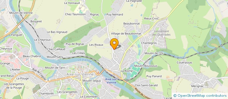 localisation de l'entreprise SCI VIGER à AIXE-SUR-VIENNE