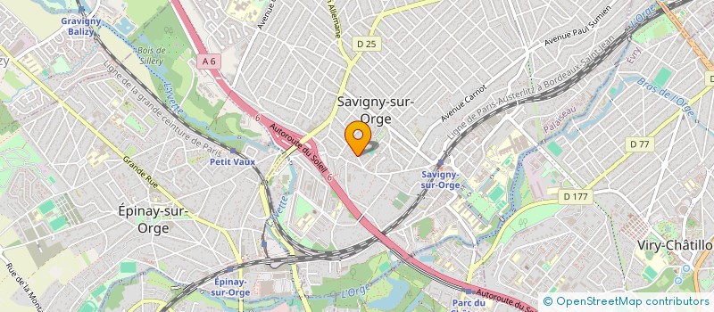 localisation de l'entreprise SCI VIGIER à SAVIGNY-SUR-ORGE