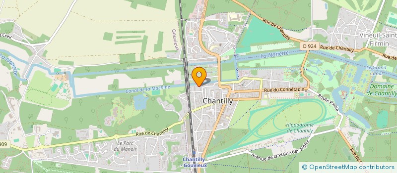 localisation de l'entreprise SCI VIGIER LEOPOLD  CHANTILLY