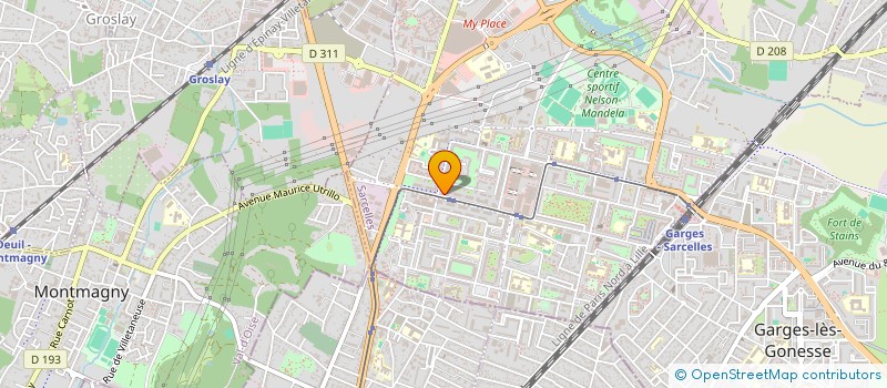 localisation de l'entreprise SCI VIGNE à SARCELLES