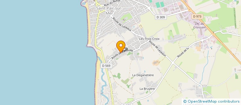 localisation de l'entreprise SCI VIGNE MARLAND  SAINT-PAIR-SUR-MER