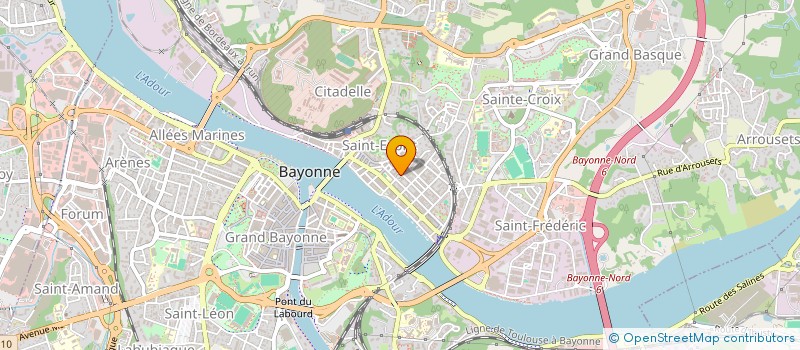 localisation de l'entreprise SCI VIGNEAU à BAYONNE