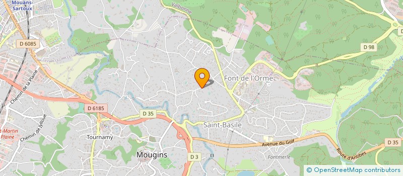 localisation de l'entreprise SCI VIGNELONGUE à MOUGINS