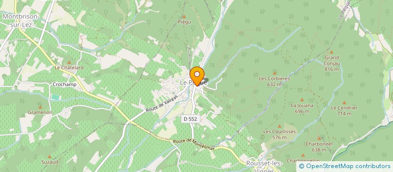 localisation de l'entreprise SCI VIGNES ET TRUFFES  ROUSSET-LES-VIGNES