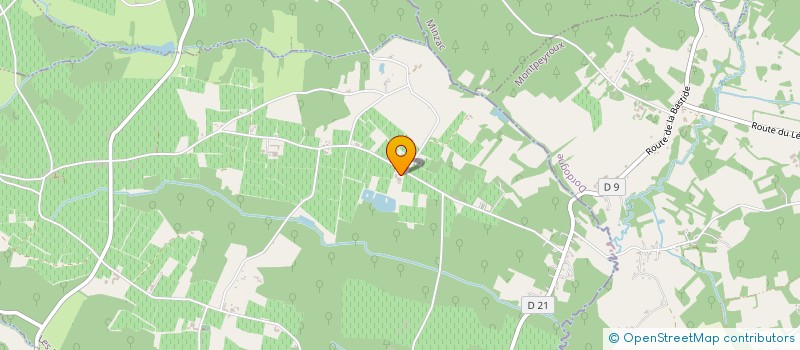 localisation de l'entreprise SCI VIGNOBLES PELARD  LES SALLES-DE-CASTILLON