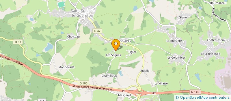 localisation de l'entreprise SCI VIGO à SAINT-SULPICE-LE-GUERETOIS
