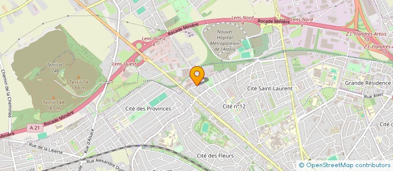 localisation de l'entreprise SCI VIGONVI  LENS