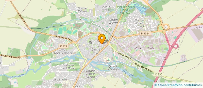 localisation de l'entreprise SCI VIGORINNECOPINATIS  SENLIS