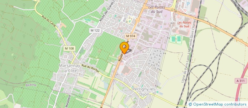 localisation de l'entreprise SCI VIGOUREUX à MARSANNAY-LA-COTE