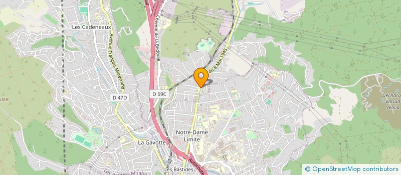 localisation de l'entreprise SCI VIGOUROUX à SEPTEMES-LES-VALLONS