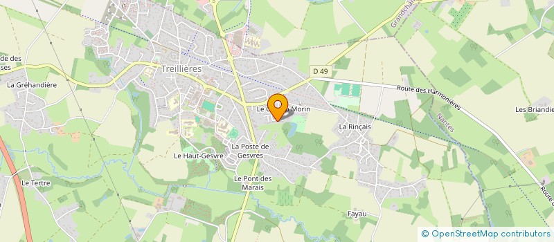 localisation de l'entreprise SCI VIGUI  TREILLIERES