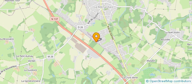 localisation de l'entreprise SCI VIITOR  TREILLIERES