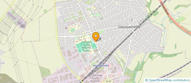 localisation de l'entreprise SCI VIJAYRAJAH  GOUSSAINVILLE