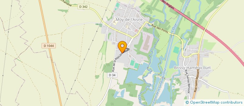 localisation de l'entreprise SCI VIJO à MOY-DE-L'AISNE