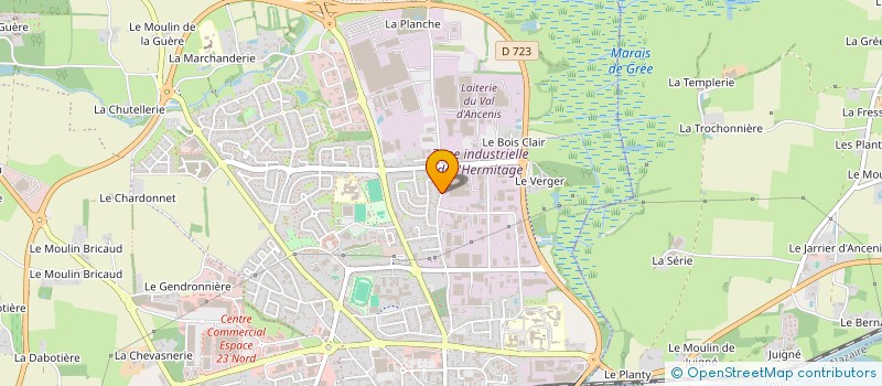 localisation de l'entreprise SCI VIK  ANCENIS-SAINT-GEREON