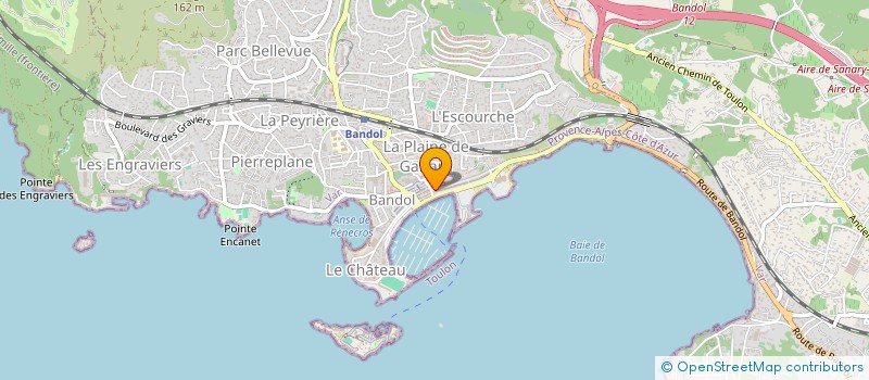 localisation de l'entreprise SCI VIKING 89  BANDOL