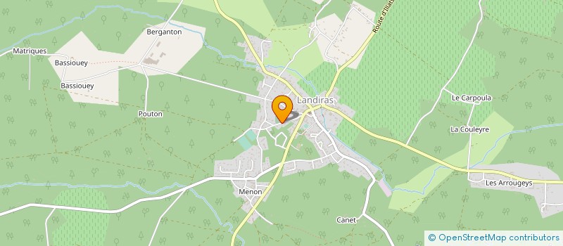 localisation de l'entreprise SCI VIL'CENTER  LANDIRAS