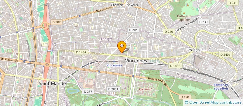 localisation de l'entreprise SCI VILA à VINCENNES