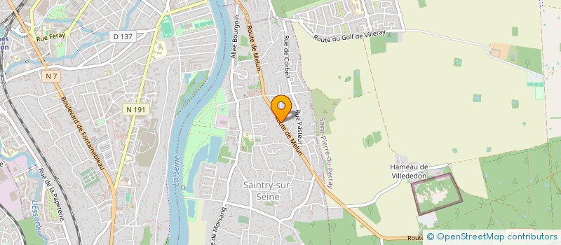localisation de l'entreprise SCI VILA W&D  SAINTRY-SUR-SEINE