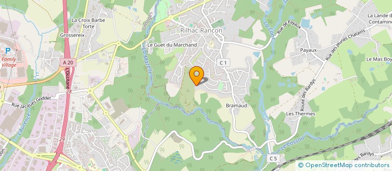 localisation de l'entreprise SCI VILACA  RILHAC-RANCON