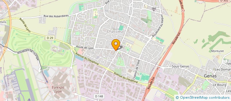 localisation de l'entreprise SCI VILAMONA  CHASSIEU