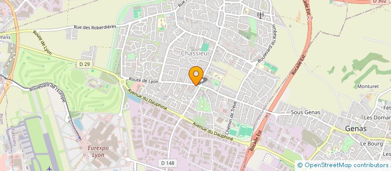 localisation de l'entreprise SCI VILANOVA  CHASSIEU