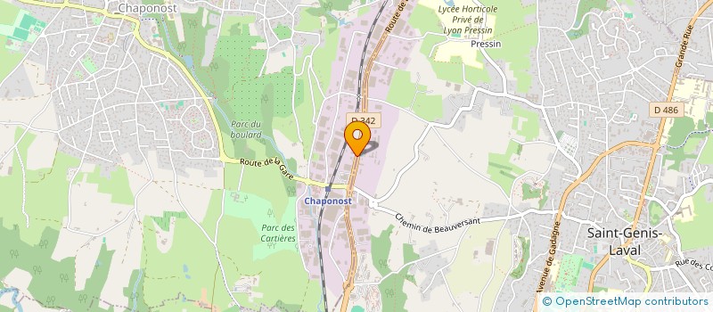 localisation de l'entreprise SCI VILAU  CHAPONOST