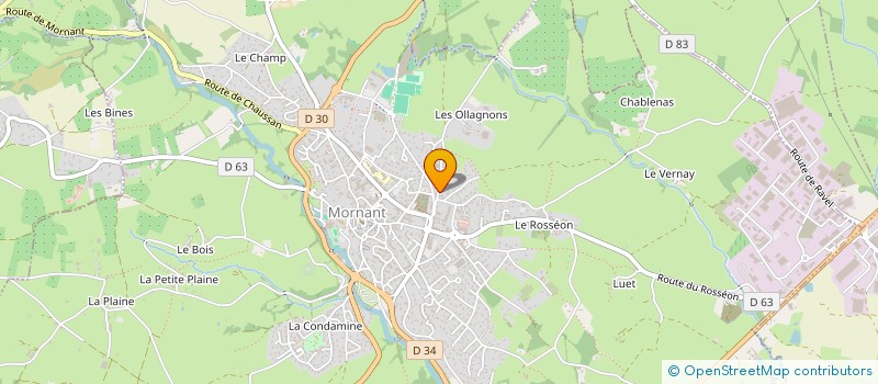 localisation de l'entreprise SCI VILAUD  MORNANT