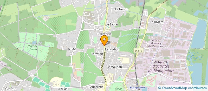 localisation de l'entreprise SCI VILCAP à BLANQUEFORT