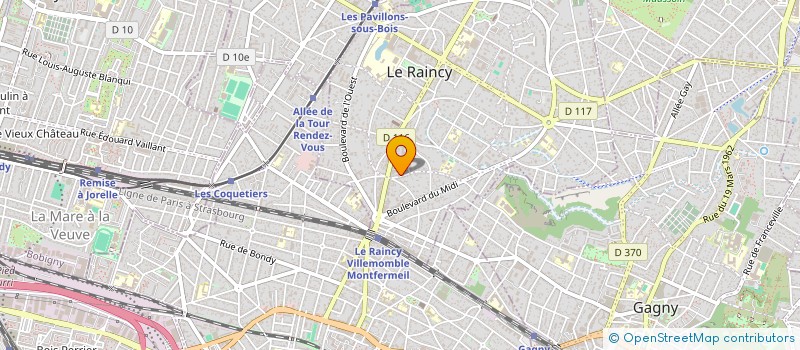 localisation de l'entreprise SCI VILETTE  LE RAINCY