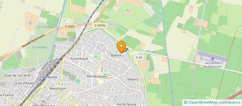 localisation de l'entreprise SCI VILHUC à NARBONNE