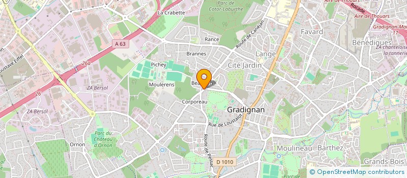 localisation de l'entreprise SCI VILIA à GRADIGNAN