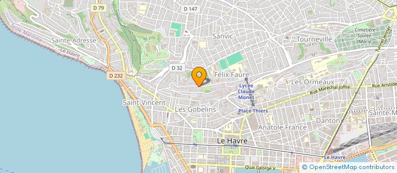 localisation de l'entreprise SCI VILLA à LE HAVRE