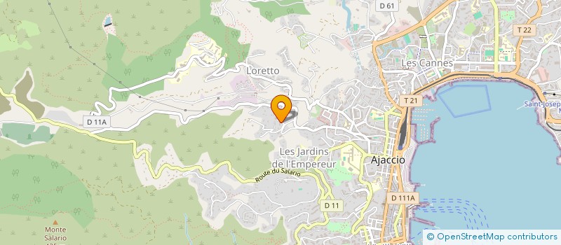 localisation de l'entreprise SCI VILLA AETERNA  AJACCIO