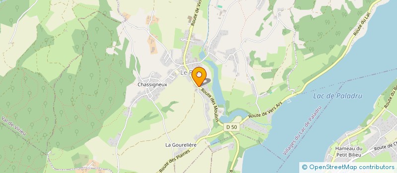 localisation de l'entreprise SCI VILLA AZUR  VILLAGES DU LAC DE PALADRU